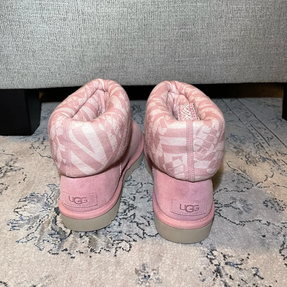 UGG Classic Mini Jersey Stripe Blush Boots